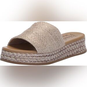 Women's Blowfish Tan Espadrille Slide Sandals - size 10